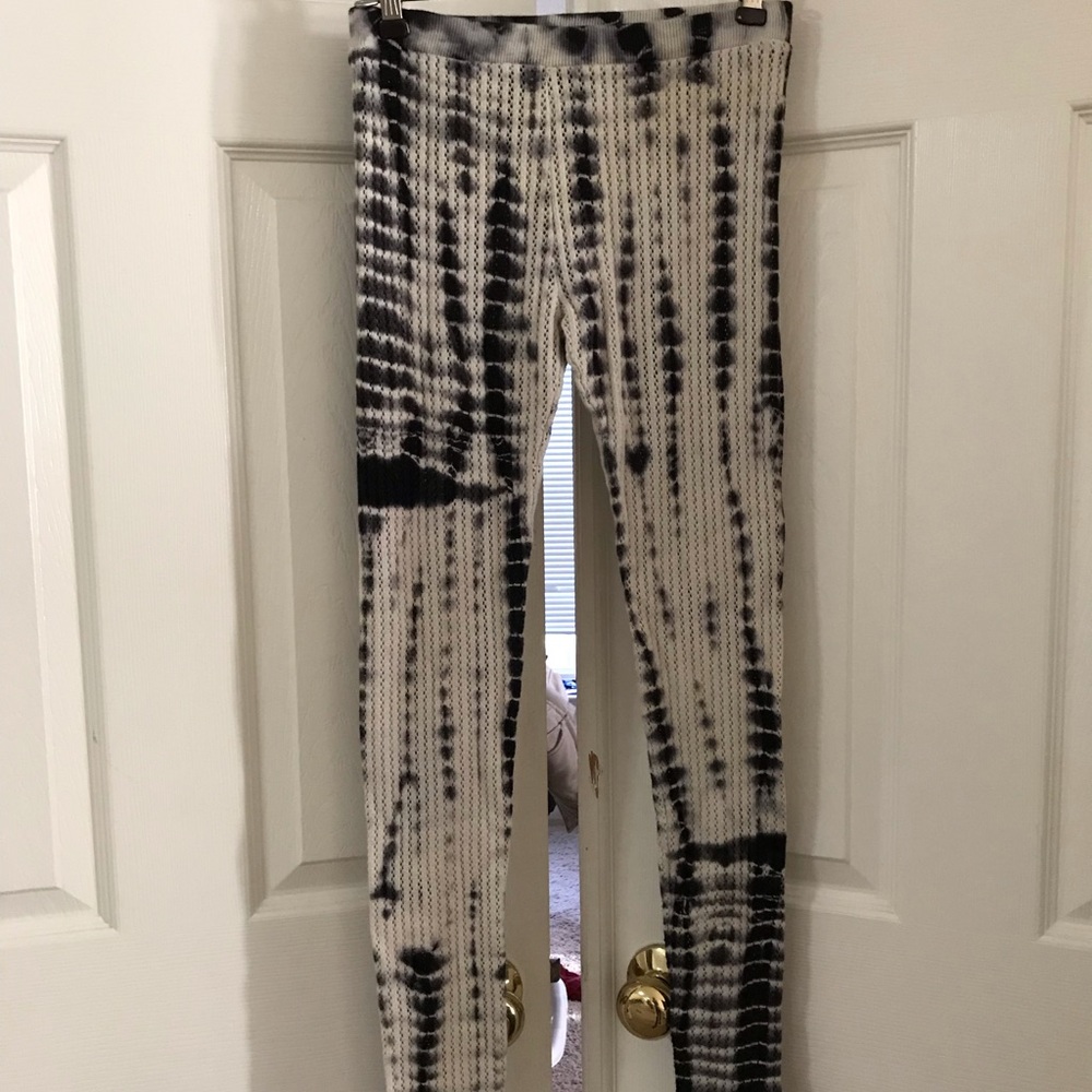 Knit leggings tie dye